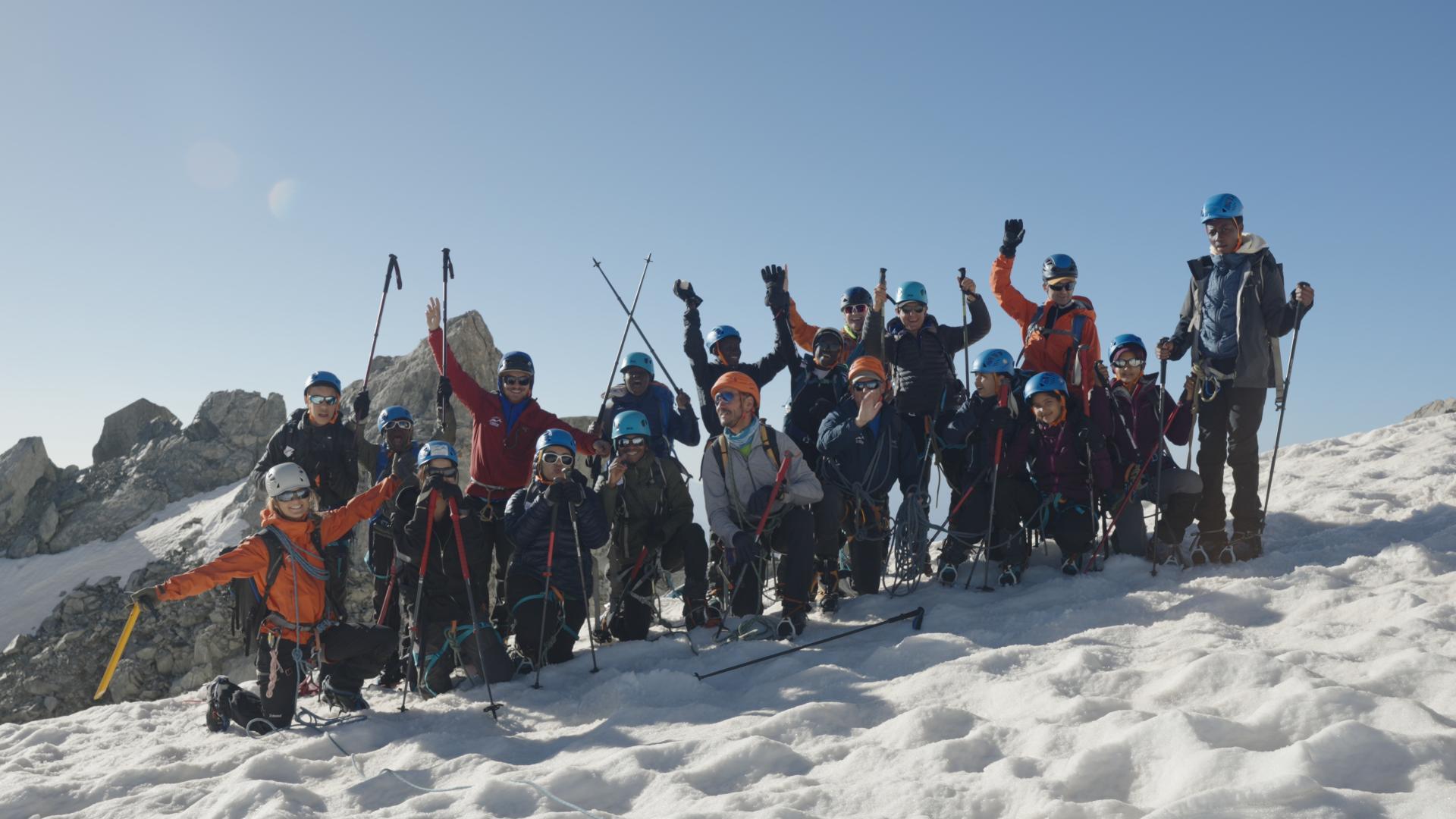 photo de groupe - weekend alpinisme